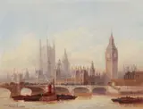 Westminster by Frederick Edward Joseph Goff, watercolour, sold Mar 2020