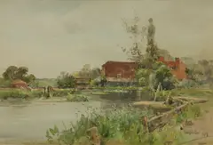 The Old Mill by Wilfred Williams Ball, 1908, watercolour, sold Mar 2020