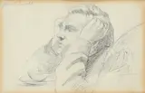 Portrait of Rev by James Hayllar, 1857, Pen and black ink; pen and brown ink, sold Mar 2020