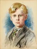 Portrait of Alastair Ivens by Nina Hardy, pastel, sold Nov 2014