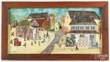 Amish farm scene by Dolores Hackenberger, oil on canvas, sold Sep 2022