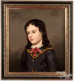 portrait of his son Xanthus Smith Jr. by Xanthus Russell Smith, oil on canvas, sold Sep 2022