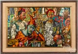 Untitled by George Russin, oil on artist board, sold Sep 2022