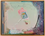 abstract by Robert Keyser, oil on canvas, sold Aug 2022