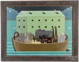 Noah's Ark by Shigeo Okumura, oil on canvas, sold Aug 2022