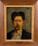 portrait of a gentleman by Raphael Soyer, oil on canvas, sold Aug 2022