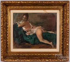 titled Romantic Nude by Robert J. Phillips, oil on canvas, sold Aug 2022