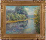 landscape by Joseph George Willman, oil on canvas, sold Aug 2022