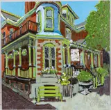 titled verso Castle Rigg Carlisle PA by David Paul Ohlerking, oil on artist board, sold Jul 2022