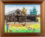landscape by Maurice Cook, oil on canvas, sold Jul 2022
