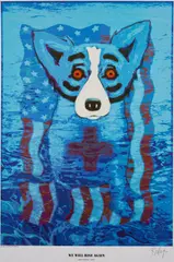 Untitled by George Rodrigue, offset lithograph entitled ", sold Aug 2026
