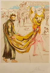 Untitled by Salvador Dalí, color lithograph on Japon paper, sold Aug 2026