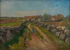 Untitled by Emil Abrahamsen, oil on canvas, sold Aug 2026