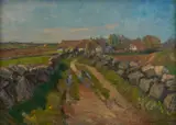 Untitled by Emil Abrahamsen, oil on canvas, sold Aug 2026