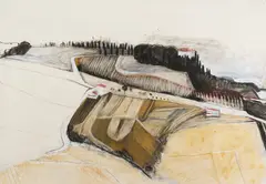 Untitled by Jean Arnold, mixed media watercolor, sold Aug 2026