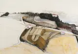Untitled by Jean Arnold, mixed media watercolor, sold Aug 2026