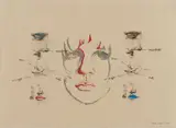Untitled by Larry Rivers, color lithograph on ivory Japan paper laid to cream Japan paper support (chine colle), sold Aug 2026