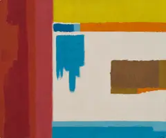 Untitled by Thomas Zvi Wilson, oil on canvas abstract painting titled ", sold Aug 2026