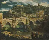 Untitled by Xavier Gonzalez, oil on canvas Iberian landscape painting, sold Aug 2026