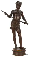 Untitled by Jean J. Cambos, Bronze Sculpture of David, sold Aug 2026
