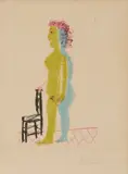 Untitled by Pablo Picasso, color lithograph on Arches paper, sold Aug 2026