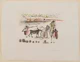 Untitled by Salvador Dalí, etching and aquatint with hand-coloring on Japon paper, sold Aug 2026