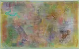 Untitled by Robert Natkin, acrylic on wove paper abstract painting, sold Aug 2026