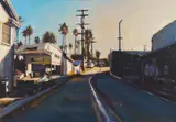 Untitled by Suong Yangchareon, oil on canvas Los Angeles, California cityscape or street scene painting, titled ", sold Aug 2026