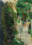 Untitled by Joanna Higgs Ross, oil on canvas abstract expressionist painting, sold Aug 2026
