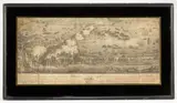 BATTLE OF NEW ORLEANS PANORAMA PRINT by Jean-Hyacinthe Laclotte, aquatint, sold Dec 2023