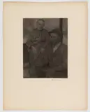 APPALACHIAN COUPLE PHOTOGRAPHIC PORTRAIT by Doris Ulmann, platinum print depicting the weaver and her husband, sold Dec 2023