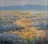 CALIFORNIA DESERT LANDSCAPE by Haven Charles Ketelson, oil on canvas, sold Oct 2023