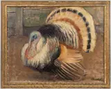 TURKEY PAINTING by Shirataki Ikunosuke, oil on canvas, sold Oct 2023