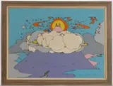 POP-ART SERIGRAPH PRINT by Peter Max, pencil signed ", sold Oct 2023