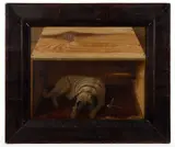 PORTRAIT OF A PUG by John A. Mooney, oil on canvas, sold Sep 2023