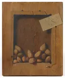 S.S. DAVID (AMERICAN, 1847-1898) TROMPE L'OEIL PAINTING OF ALMONDS by De Scott Evans, oil on canvas, sold Sep 2023