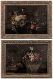 ATTRIBUTED PAIR OF STILL-LIFE PAINTINGS by Gasper Peeter Verbruggen I, oil on canvas, sold Sep 2023