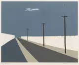 GREY STREET by Ralston Crawford, screenprint in colors, sold Sep 2023
