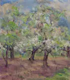 LANDSCAPE by Adele Williams, watercolor on paper, sold Sep 2023