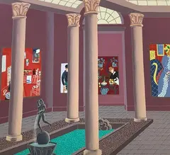 Matisse Museum by Thomas Frederick McKnight, Lithograph, sold Mar 2024