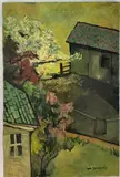 Lilac Tree by Jack E Johnson, Oil on canvas, sold Mar 2024