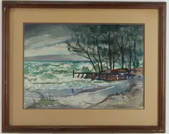 Untitled by Frank Stanley Herring, Watercolor, sold May 2024