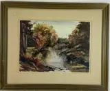 Autumn Stream by Ray Overpeck, Watercolor, sold May 2024