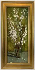 Untitled by Jim Lukens, Oil on board, sold May 2024