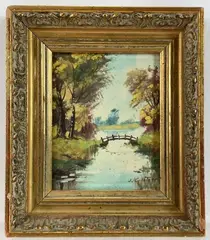 Untitled by Joseph Glotzer, Oil on board, sold May 2024