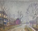 Untitled by Della J. Barber, Oil on board, sold May 2024