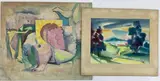 Untitled by Richard Rogers, Watercolor and mixed media, sold May 2024