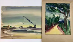 Untitled by Richard Rogers, Watercolors (2), sold May 2024