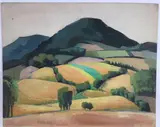 Untitled by Richard Rogers, Oil on board, sold May 2024
