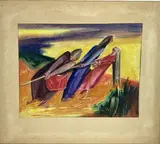 Untitled by Richard Rogers, Watercolor, sold May 2024